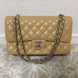 シャネル(CHANEL)のY様専用です。ほぼ未使用。シャネル キャビアスキンベージュマトラッセ(ショルダーバッグ)