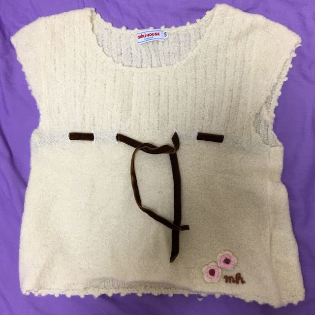 mikihouse(ミキハウス)の美品 ミキハウス 110cm ニット キッズ/ベビー/マタニティのキッズ服女の子用(90cm~)(その他)の商品写真