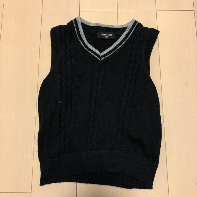 COMME CA ISM(コムサイズム)のベスト 110 キッズ/ベビー/マタニティのキッズ服男の子用(90cm~)(ニット)の商品写真