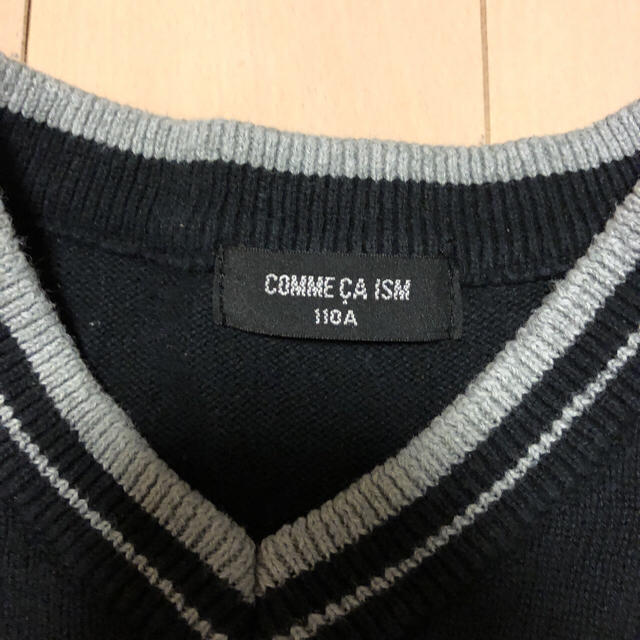 COMME CA ISM(コムサイズム)のベスト 110 キッズ/ベビー/マタニティのキッズ服男の子用(90cm~)(ニット)の商品写真