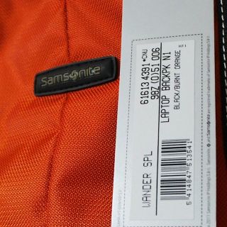 サムソナイト(Samsonite)のジョバンニさん専用【新品】Samsonite リュック　オレンジ(バッグパック/リュック)