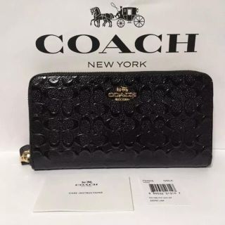 コーチ(COACH)の【新品】COACH☆長財布　定価5.6万円　エナメル質(財布)