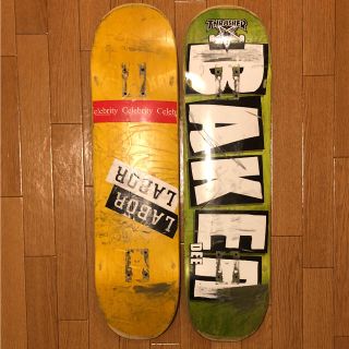 ベイカー(BAKER)の【中古】スケートボードデッキ 2枚セット （送料込み）(スケートボード)