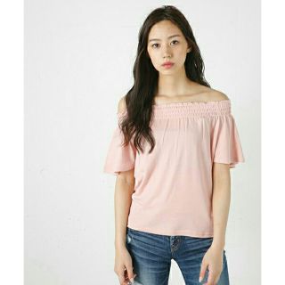 マウジー(moussy)のmoussyオフショル Tシャツ2way  EVRISスライchico (Tシャツ(半袖/袖なし))