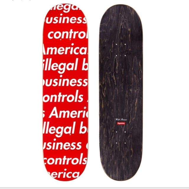 Supreme(シュプリーム)のsupreme skateboard レッド 新品未使用 スポーツ/アウトドアのスポーツ/アウトドア その他(スケートボード)の商品写真