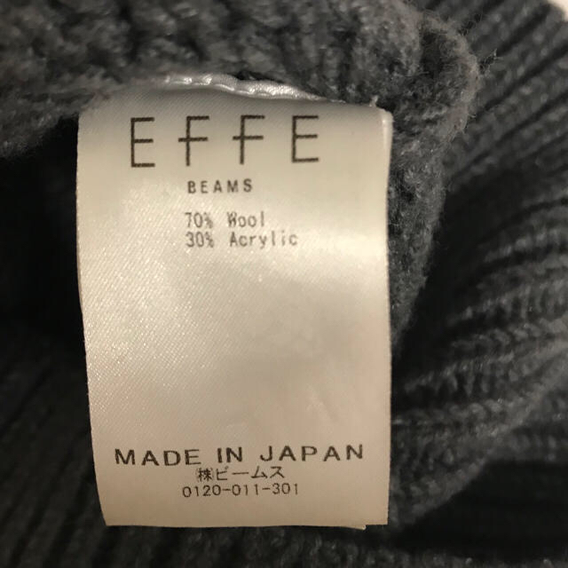 新品 EFFE BEAMS ボトルネック 厚手ニット レディースのトップス(ニット/セーター)の商品写真