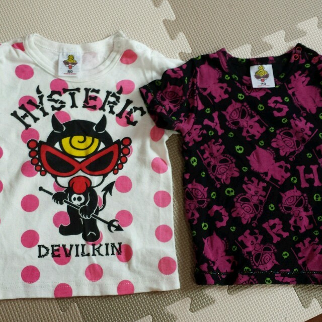 HYSTERIC MINI(ヒステリックミニ)のﾋｽﾐﾆTシャツ2点セット キッズ/ベビー/マタニティのキッズ服女の子用(90cm~)(その他)の商品写真