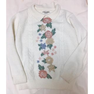 フラワー(flower)の襟つき刺繍ニット(ニット/セーター)