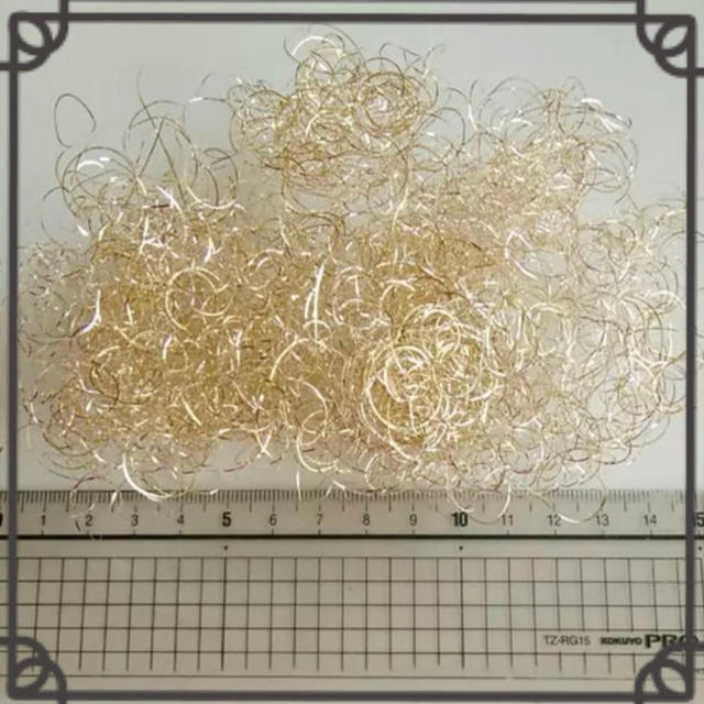 ゴールド   カーリースモーク   ハーバリウム ハンドメイドの素材/材料(各種パーツ)の商品写真