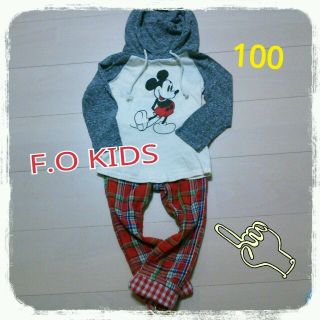 エフオーキッズ(F.O.KIDS)のF.OKIDS☆100㎝チェックパンツ(その他)