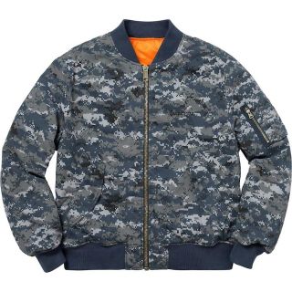 シュプリーム(Supreme)の【Navy/S】Supreme Digi Camo MA-1(フライトジャケット)