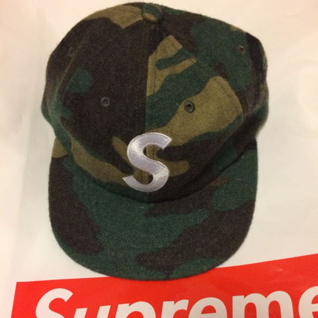 色camo新品 Supreme S ロゴ ウール wool Cap Logo 迷彩 カモ - その他