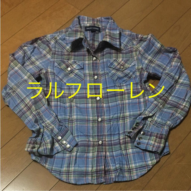 Ralph Lauren(ラルフローレン)の美品！ラルフローレン チェックシャツ キッズ/ベビー/マタニティのキッズ服女の子用(90cm~)(ブラウス)の商品写真