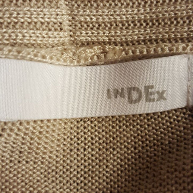 INDEX(インデックス)のume様　INDEX バイカラーカーディガン レディースのトップス(カーディガン)の商品写真