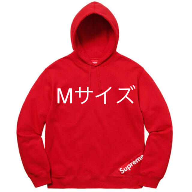 supreme corner label hooded sweats RED M