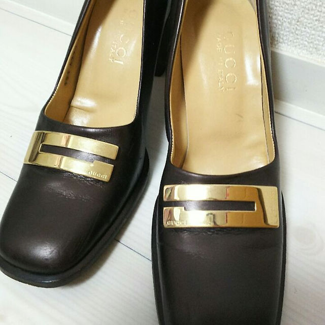 Gucci - GUCCI グッチのヒール8.5cm ブラウン サイズ35Cの通販 by ななお｜グッチならラクマ