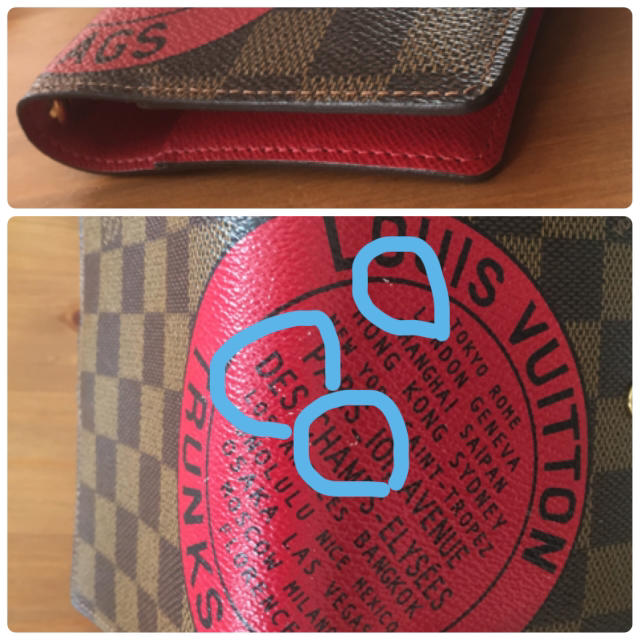 LOUIS VUITTON(ルイヴィトン)のヴィトン ダミエ☆手帳カバー レディースのファッション小物(その他)の商品写真