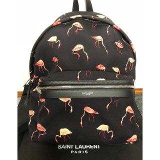 サンローラン(Saint Laurent)の超〜美品！お買い得☆サンローラン☆フラミンゴ柄リュック(バッグパック/リュック)