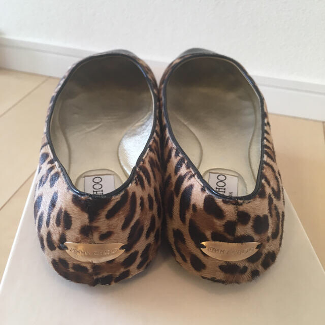 JIMMY CHOO(ジミーチュウ)のJIMMY CHOO ハラコフラットシューズ 37 レディースの靴/シューズ(バレエシューズ)の商品写真