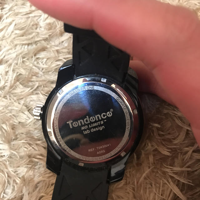 Tendence(テンデンス)のテンデンス 時計 定価4万 レア 51 ブラック×ホワイト レディースのファッション小物(腕時計)の商品写真