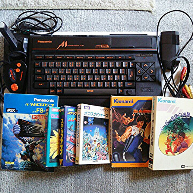 パナソニック MSX 2 FS‐A1 本体 ソフト5本 JP JS セット スマホ/家電/カメラのPC/タブレット(その他)の商品写真