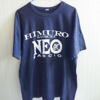 氷室京介 NEO FASCIO Tシャツ 黒 白ロゴ Lサイズ 中古(古着)(ミュージシャン)