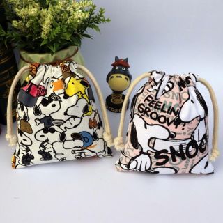 スヌーピー(SNOOPY)の新品 スヌーピーの巾着袋(キャラクターグッズ)