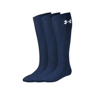 アンダーアーマー(UNDER ARMOUR)のアンダーアーマー 野球ソックス3足組 紺25-27(ウェア)