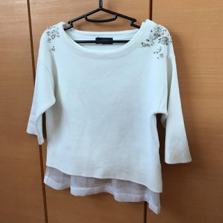 ジャスグリッティー(JUSGLITTY)のジャスグリッティーのビジュートップス☆(カットソー(長袖/七分))