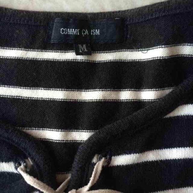 COMME CA ISM(コムサイズム)のCOMSA ボーダー 半袖 Tシャツ レディースのトップス(Tシャツ(半袖/袖なし))の商品写真
