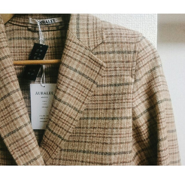 AURALEE SILK SUMMER TWEED JACKET