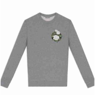 正規 16SS Dior Homme ディオールオム 薔薇刺繍 スウェット XS