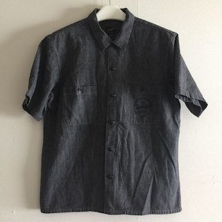 テンダーロイン(TENDERLOIN)のTenderloinロゴプリント半袖ワークシャツM(シャツ)