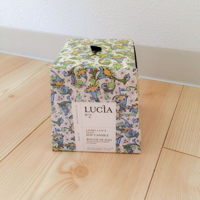 【未使用】LUCIA ルシアソイキャンドル 大豆100% ナチュラルキャンドル大 コスメ/美容のリラクゼーション(キャンドル)の商品写真