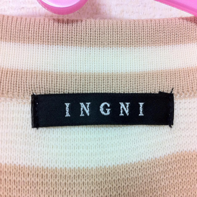 INGNI(イング)のＩＮＧＮＩボーダーカーディガン♡キャメル レディースのトップス(カーディガン)の商品写真