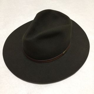 ボルサリーノ(Borsalino)の定価5万！BORSALINOウールハット帽子イタリア製つば広(その他)