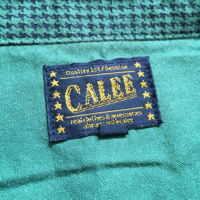 CALEE(キャリー)の定価17640円！CALEEキャリー千鳥格子柄長袖ネルシャツ メンズのトップス(シャツ)の商品写真