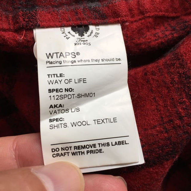 WTAPSダブルタップス長袖チェック柄ネルシャツ WTAPSダブルタップス長袖チェック柄ネルシャツ