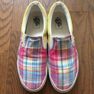 ヴァンズ(VANS)のVANSバンズ チェック柄スリッポン スニーカー 靴(スニーカー)