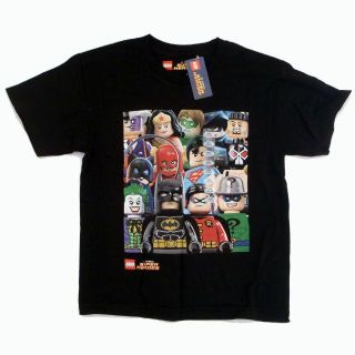 レゴ(Lego)の新品 レゴ・スーパーヒーローズ 男児 プリントTシャツ 黒 140サイズ(Tシャツ/カットソー)