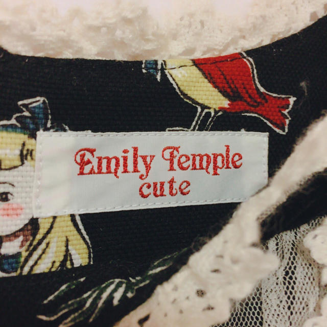 Emily Temple cute(エミリーテンプルキュート)のアリス柄JSK 黒 レディースのワンピース(ひざ丈ワンピース)の商品写真