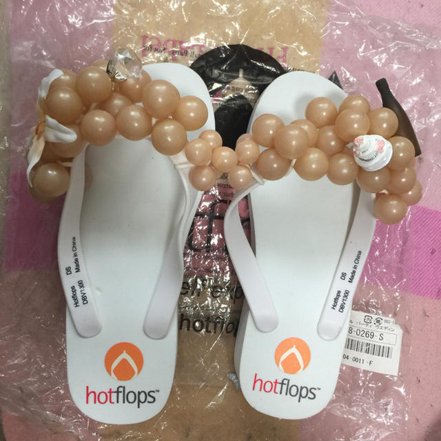 HOT BISCUITS(ホットビスケッツ)のhot flops パーティウェディング 新品未使用 レディースの靴/シューズ(ビーチサンダル)の商品写真