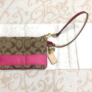 【未使用】COACHコーチ　レザートリム・ファブリックハンドバッグ\u0026アクセサリー