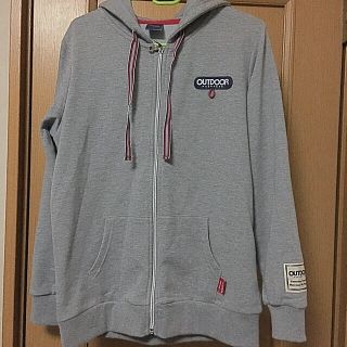 アウトドア(OUTDOOR)のパーカーグレー 美品(パーカー)