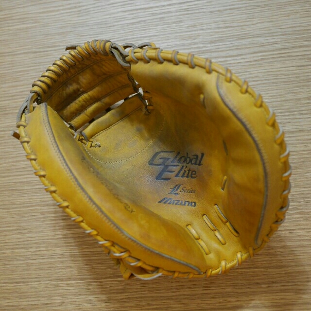 ◆そこそこ状態良好品◆ ミズノ グロエリ 一般 軟式 キャッチャーミット ミット