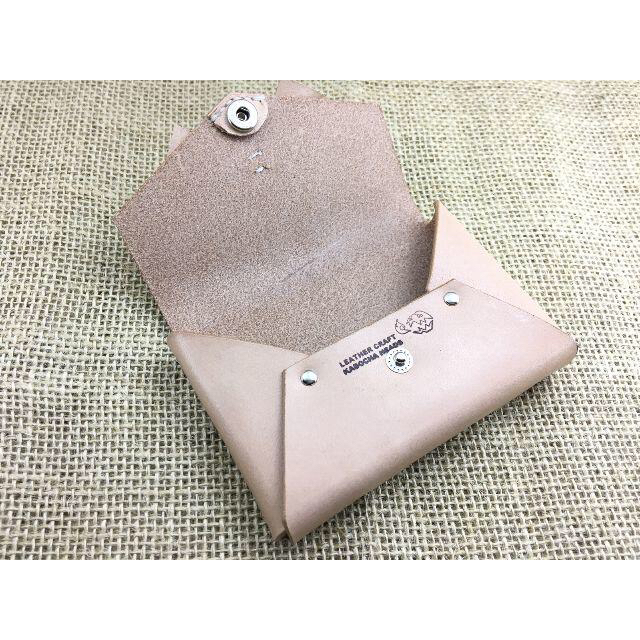 リボン付き箱型カードケース ハンドメイドのファッション小物(キーケース/名刺入れ)の商品写真