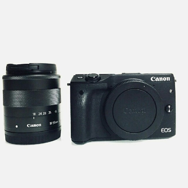 Canon(キヤノン)の2420万画素❤Canon EOS M3
レンズキット
ブラック スマホ/家電/カメラのカメラ(ミラーレス一眼)の商品写真
