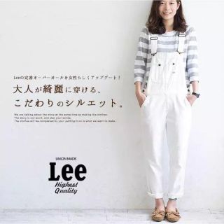 リー(Lee)のLee 白サロペット(サロペット/オーバーオール)