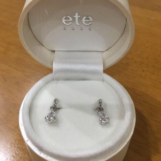 エテ(ete)のete プラチナダイヤモンド イヤリング(イヤリング)