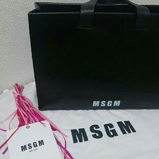 エムエスジイエム(MSGM)のMSGM エムエスジーエム バッグ 鞄 黒 ブラック ハンドバッグ(ハンドバッグ)